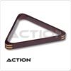Wooden w/ Brass Corners Triangle Rack - Wine